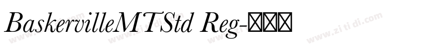 BaskervilleMTStd Reg字体转换